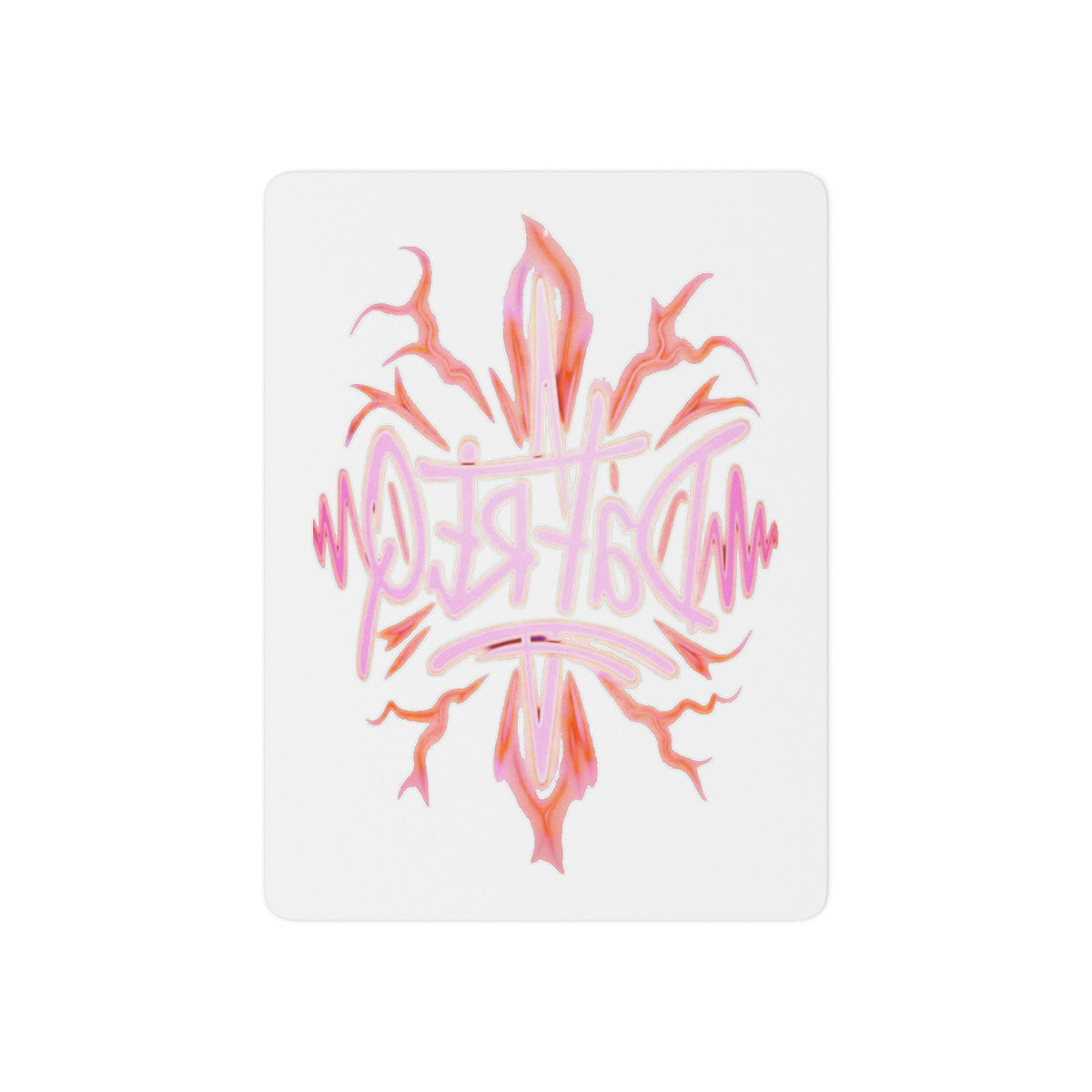 Electric Pink Flame Temporary Tattoo DaFREQs Hand Tattoo