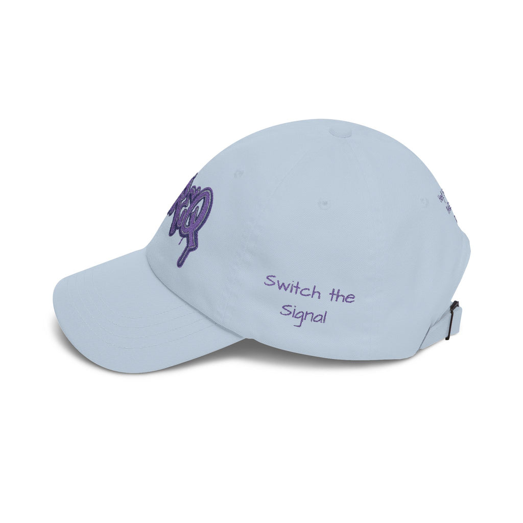 Baseball Cap — Purple Graffiti "DaFREQ" Embroidered Hat - DPG