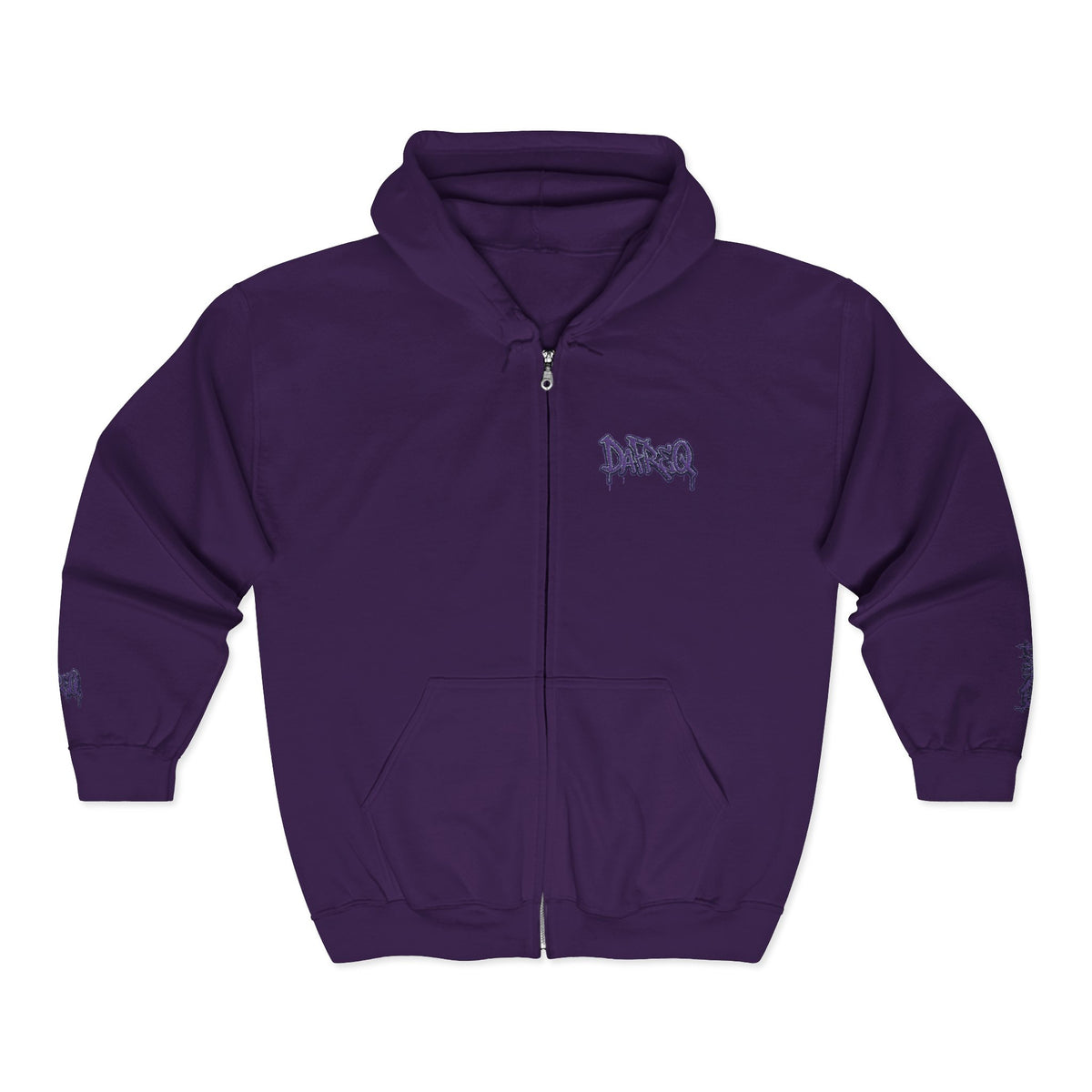 Zip Hoodie with embroidered DaFREQ Crest