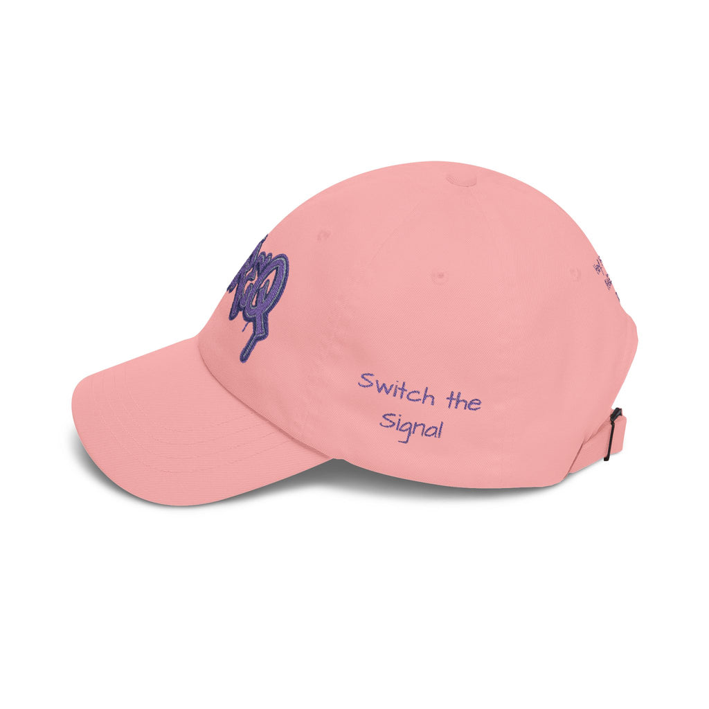 Baseball Cap — Purple Graffiti "DaFREQ" Embroidered Hat - DPG