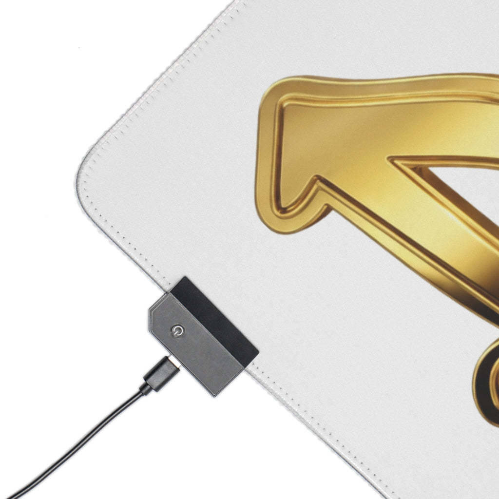 Gaming Mouse Pad GOLD Graffiti "DAFREQ" Extended Desk Mat for Studios