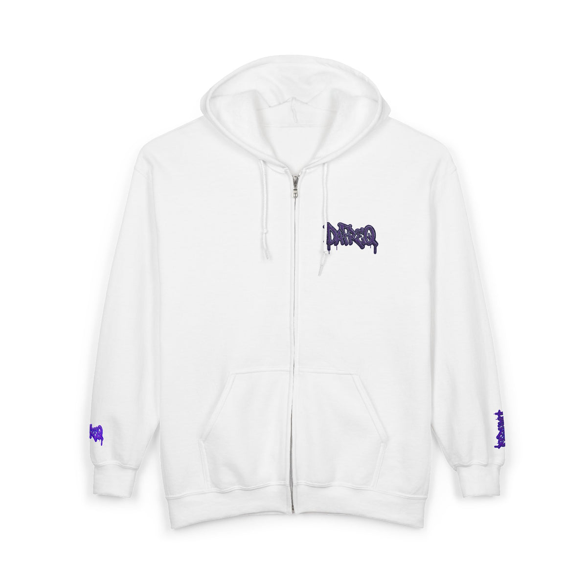 Zip Hoodie with embroidered DaFREQ Crest