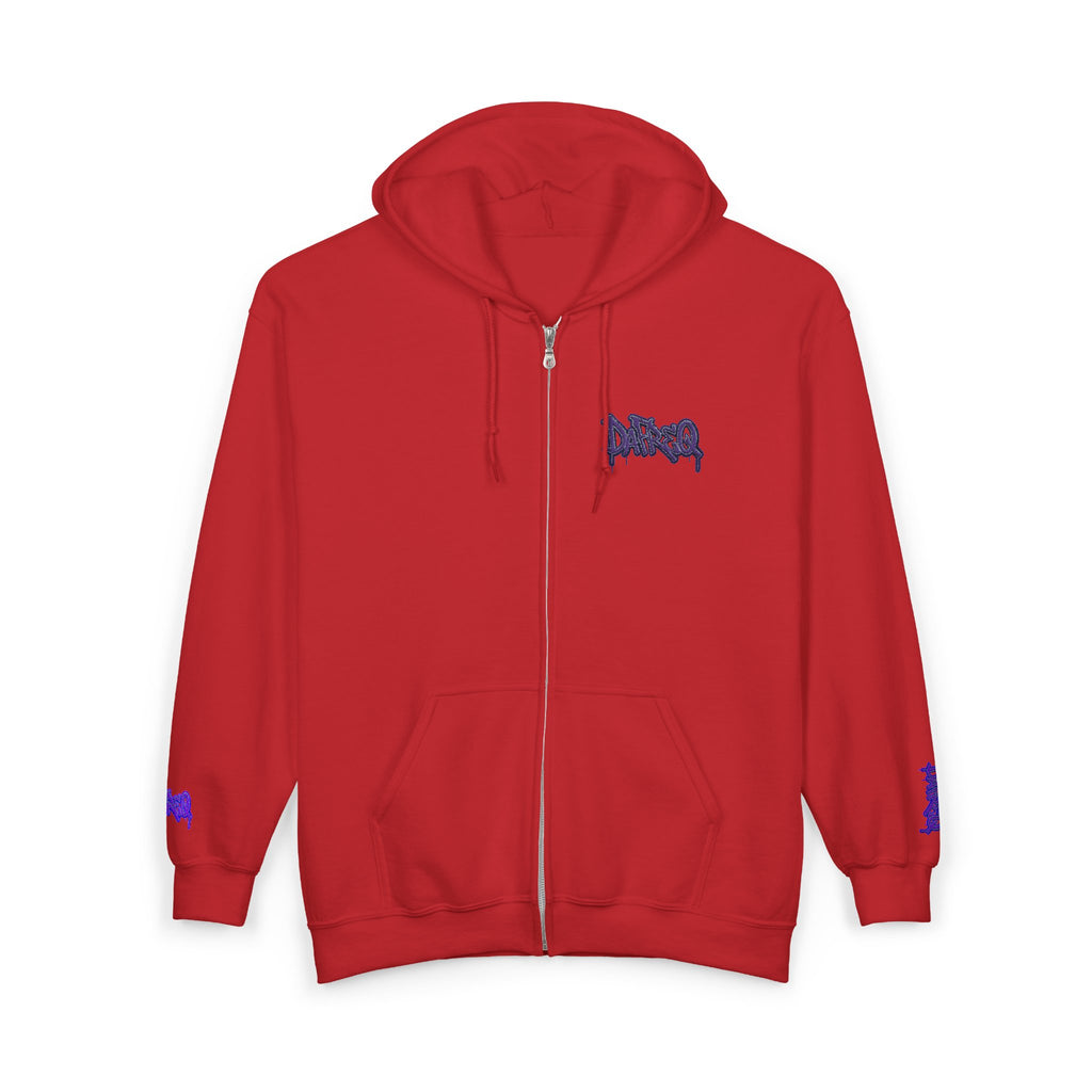 Zip Hoodie with embroidered DaFREQ Crest