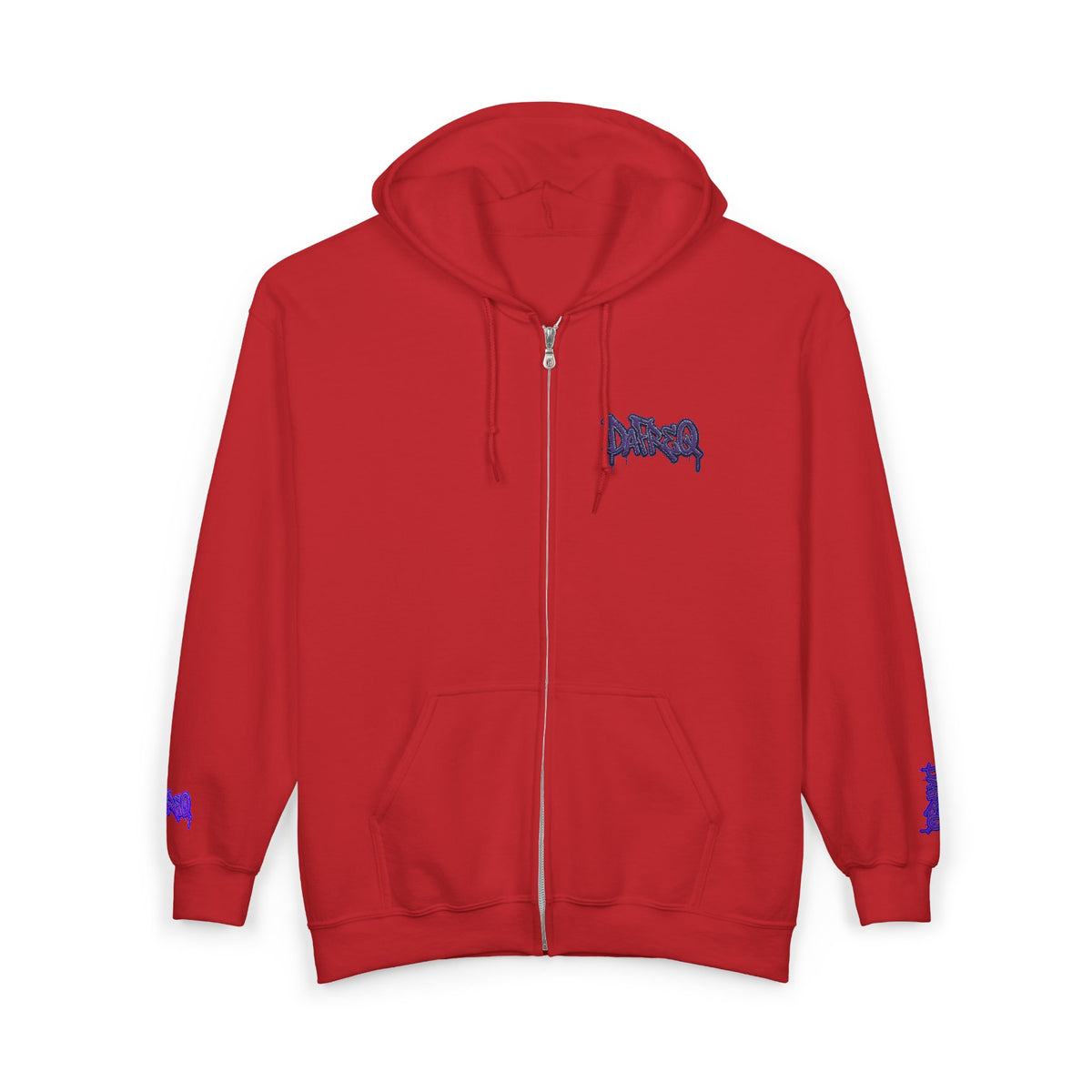 Zip Hoodie with embroidered DaFREQ Crest